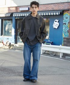 WEGO 【ユニセックス着用ITEM】PUダブルZIPフライトジャケット