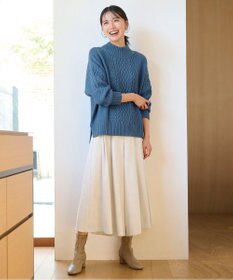 ANY L 【洗濯機可・ウエストゴム】サンディングピーチ スカーチョ