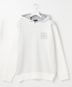 23区GOLF 【MEN】【ウォッシャブル】スヌード付き 裏モールパーカー ニット