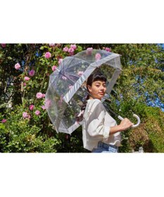 MOONBAT 【雑誌掲載／non・no】フルトン (FULTON) Birdcage ワンポイントロゴ 長傘 透明傘