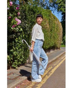 MOONBAT 【雑誌掲載／non・no】フルトン (FULTON) Birdcage ワンポイントロゴ 長傘 透明傘