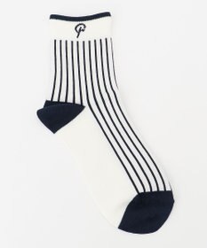23区GOLF 【23Fondation】【WOMEN】ストライプ ショートソックス