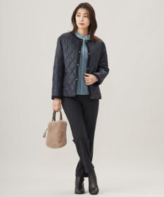 J.PRESS LADIES 【洗える】PLAIN WEAVE トロ  テーパード パンツ