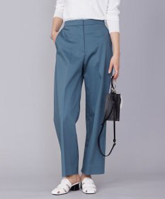 ICB 【洗える】T/Cストレッチサテン ワイドパンツ