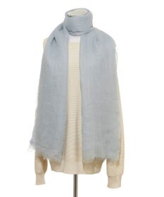 MOONBAT FURLA (フルラ) 無地ストール 麻 カシミヤ  180cm×85cm  手洗い可能