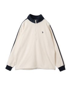 WEGO 【ユニセックス着用ITEM】USPOLOフリースハーフジッププルオーバー