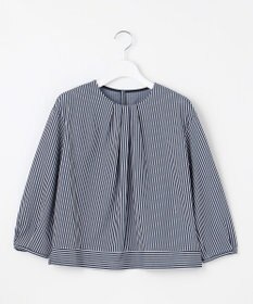 J.PRESS LADIES S 【WEB限定カラーあり】ストライプジャカード フロントタック カットソー
