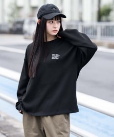 WEGO 【ユニセックス着用ITEM/MLサイズ展開】ガールプリントT（LS）