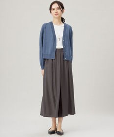 自由区 【セットアップ対応・接触冷感・UVケア・洗える】エアリーツイルキュロット パンツ