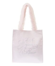 Maison de FLEUR チュールハンドルラインストーントートバッグ