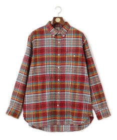 J.PRESS MEN 【KING SIZE】コットンネル マルチチェックシャツ/B.D