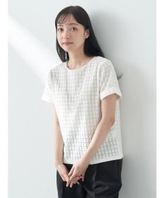 earth music&ecology ジャガードレースプルオーバー