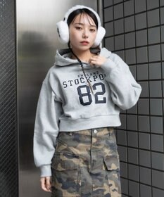 WEGO ロゴショートプルパーカー