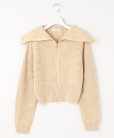 Feroux 【洗える・古畑星夏さん着用】フルジップ ニット