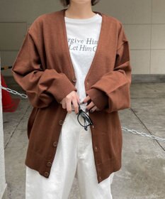 WEGO ドロップショルダーカーディガン