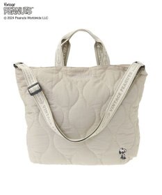 Green Parks ■ＰＥＡＮＵＴＳ　キルティングトートＬ