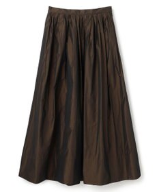 uncrave メモリータフタ フレアスカート