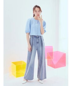 earth music&ecology カットジャガードカーディガン