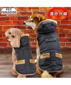PET PARADISE ペットパラダイス 防寒フード付コート 小型犬
