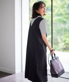 ANY 【接触冷感/UVケア/洗濯機可能】ひんやりVネックジャンスカ