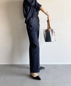 woadblue ＜坪田あさみさんコラボ＞RIGID HIGHRISE ハイライズストレート デニムパンツ