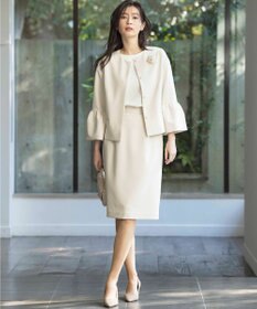 組曲 S 【KUMIKYOKU NAVY】コンフォータブルドレープ コクーンスカート