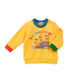 MIKI HOUSE HOT BISCUITS 【80-120cm】 カラフルブロック 裏毛パイル素材 トレーナー