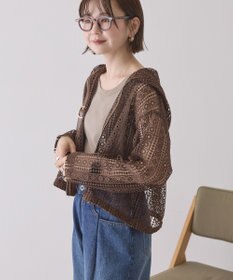 AMERICAN HOLIC 【先行予約】幾何学レースフードシャツ