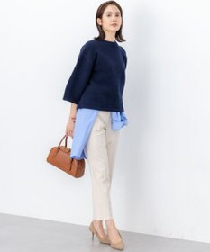 組曲 S ハーフスリーブミルド ニットプルオーバー