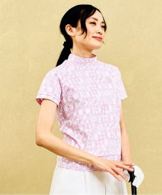 23区GOLF 【辻梨恵プロ着用】【WOMEN】ビッグロゴ モックネック