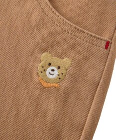 MIKI HOUSE HOT BISCUITS 【80-120cm】【Everyday Series】ワンポイント ストレッチ6分丈パンツ