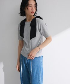 Green Parks ・ｓｗｉｎｇ　ｂｙ　ショルダーリボンリブカットソー