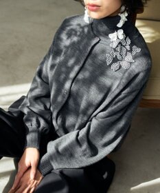 muuc エクストラファインメリノ・丸襟カーディガン