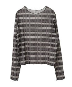 earth music&ecology シアーチェックプルオーバー