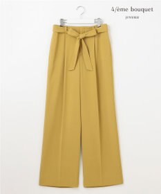 自由区 【カトリエムブーケ】Beau pantalon de forme デザインタックワイドパンツ