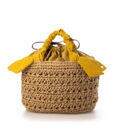 UNBILLION カシュカシュ cachecache / 下がりリボン柄編みトートバッグ