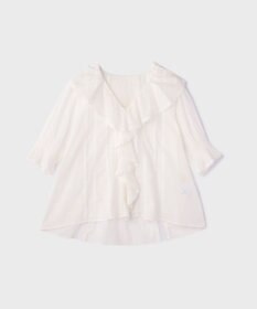GRACE CONTINENTAL コットンフリルカラーブラウス
