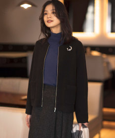 J.PRESS LADIES 【洗える】BOUCLE BLOUSON ニット アウター
