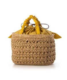 UNBILLION カシュカシュ cachecache / 下がりリボン柄編みトートバッグ