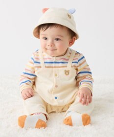 MIKI HOUSE HOT BISCUITS 【40-48cm】裏毛パイル素材 耳付き帽子