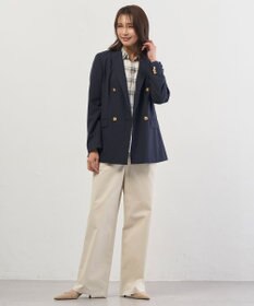 J.PRESS LADIES チノストレッチ ワイドパンツ