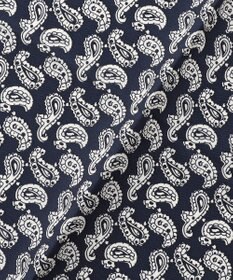 J.PRESS MEN ハンドプリントペイズリー チーフ