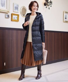 自由区 【WEB限定カラーあり・新色追加・洗える】ブライトダウン ロング丈ダウンコート