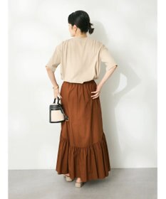 CRAFT STANDARD BOUTIQUE ヴィンテージ風天竺 ショルダーギャザーチュニック