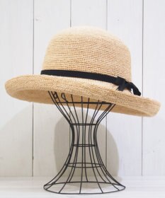 石田製帽 ラフィアかぎ編み　セーラハット