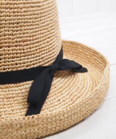 石田製帽 ラフィアかぎ編み　セーラハット