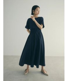 Green Parks armonia.異素材切替ドルマンワンピース