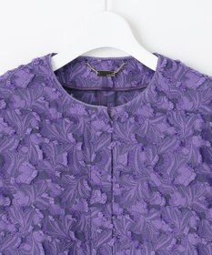 自由区 S YONEZAWAレーシージャガード ノーカラージャケット