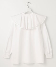 UNFILO 【GLOW 6月号掲載/洗える】ラッフルカラーブラウス