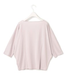 ICB 【洗える】トリアセサテンスムース 5分袖プルオーバー